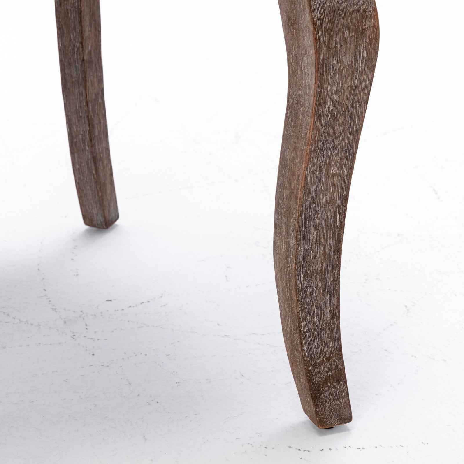 A&A Furniture,Ultra Side Dining Chair,Thickened fabric chairs with neutrally toned solid wood legs, Bronze nail head,Set of 2,Beige