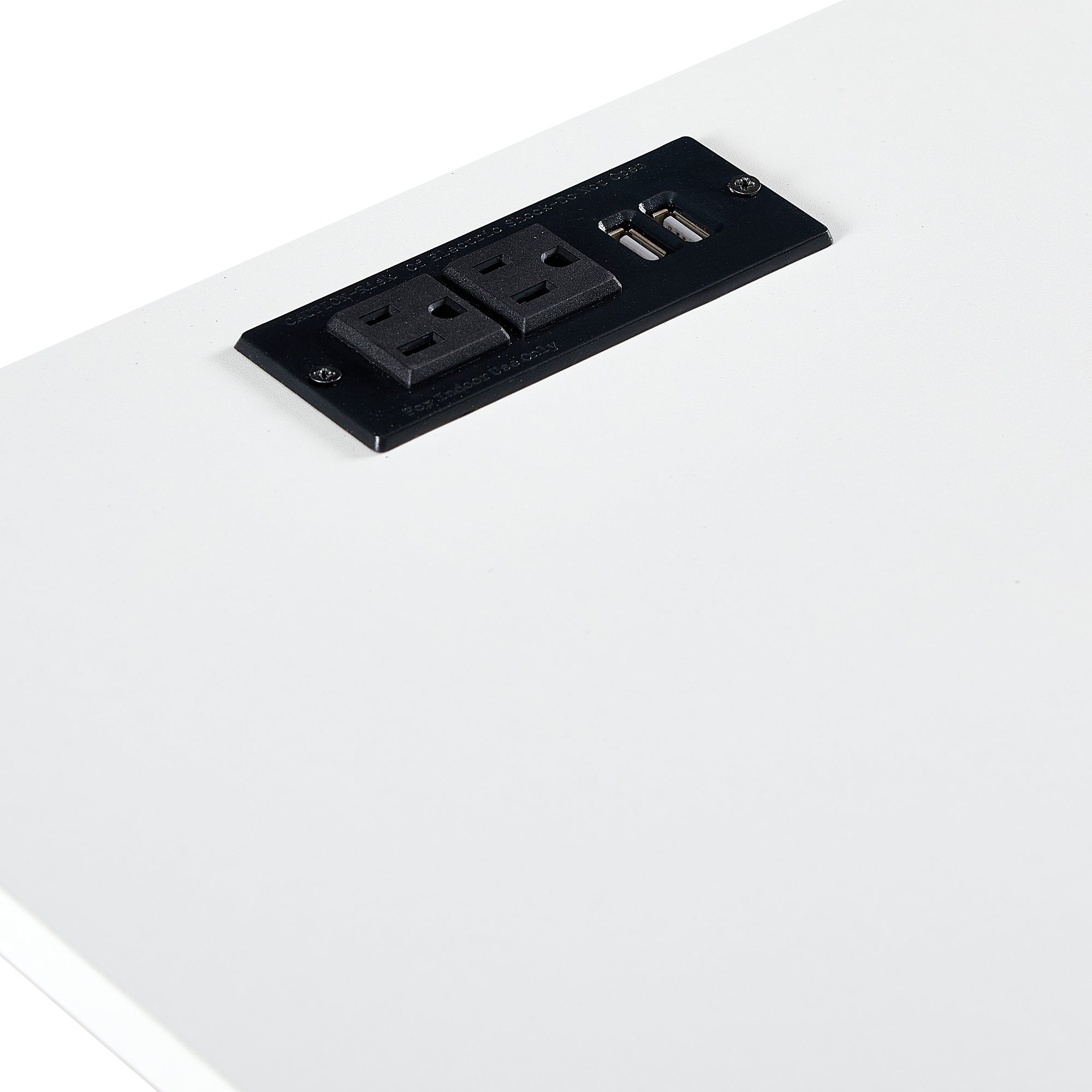 15.75" Rattan End table with Power Outlet & USB Ports , Modern nightstand with drawer and solid wood legs, side table for living room, bedroom, white - Abrihome