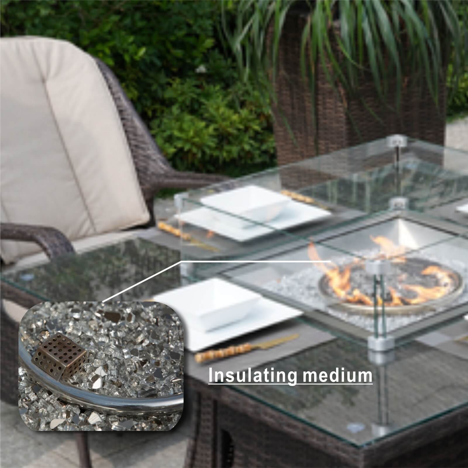 4-Seat Square Fire Pit Table (PAG-1104-T) - Abrihome