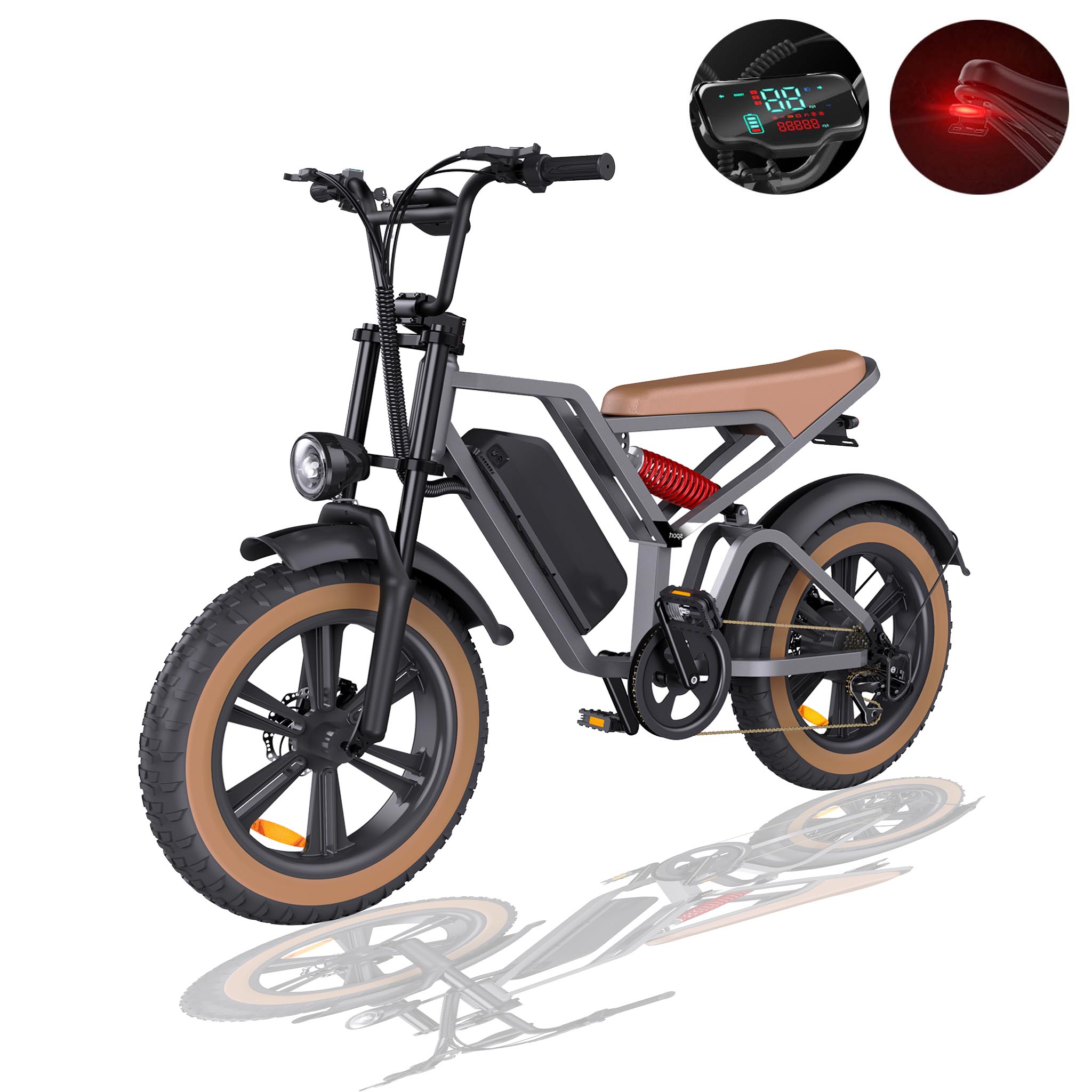 The latest 2024 electric bicycle for adults, 750W motor, 18Ah LG battery- Abrihome G60S