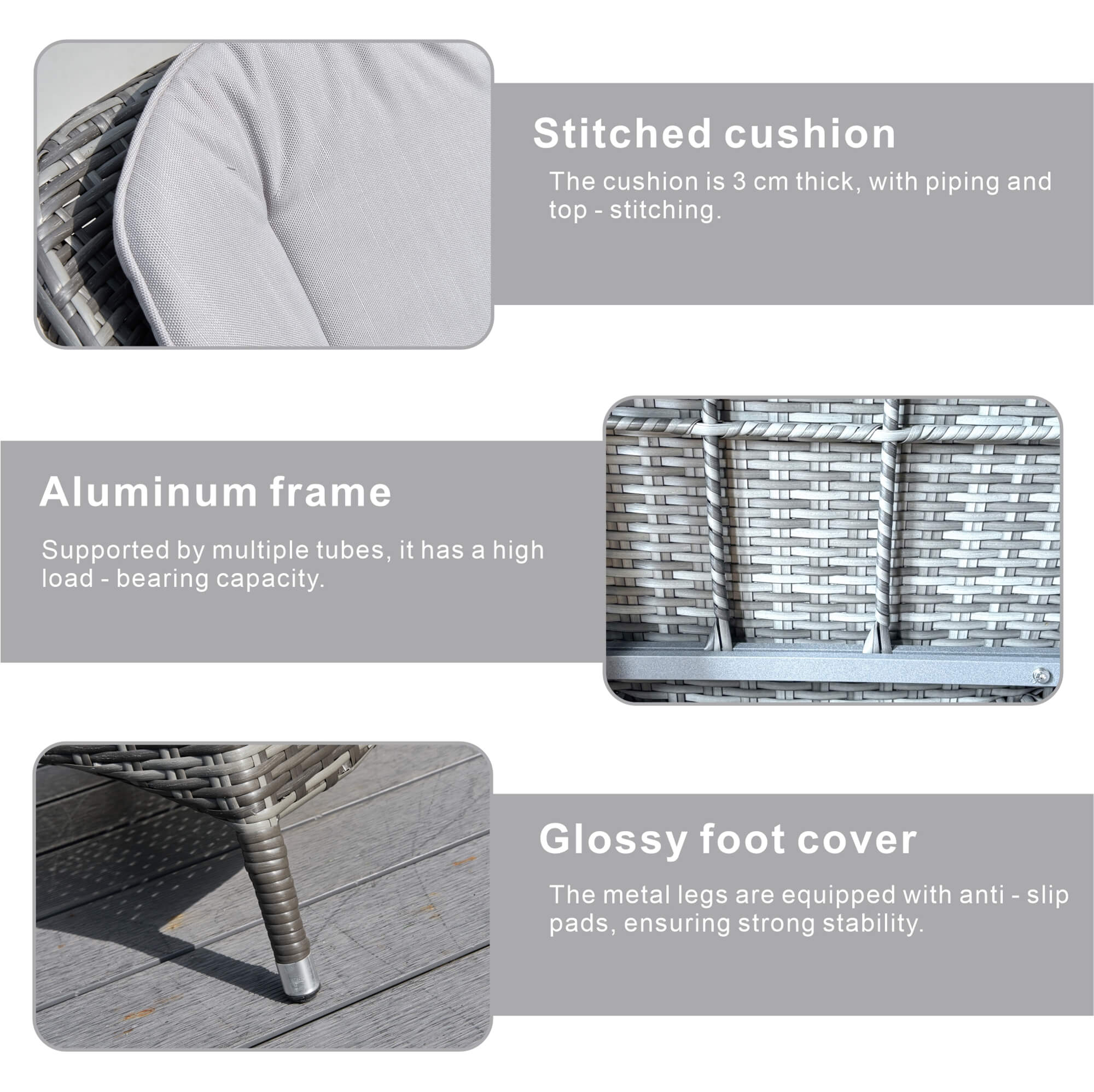 7-Piece Patio Dining Set with Oval Glass Table & Cushions (PAD-1713-SET) - Abrihome