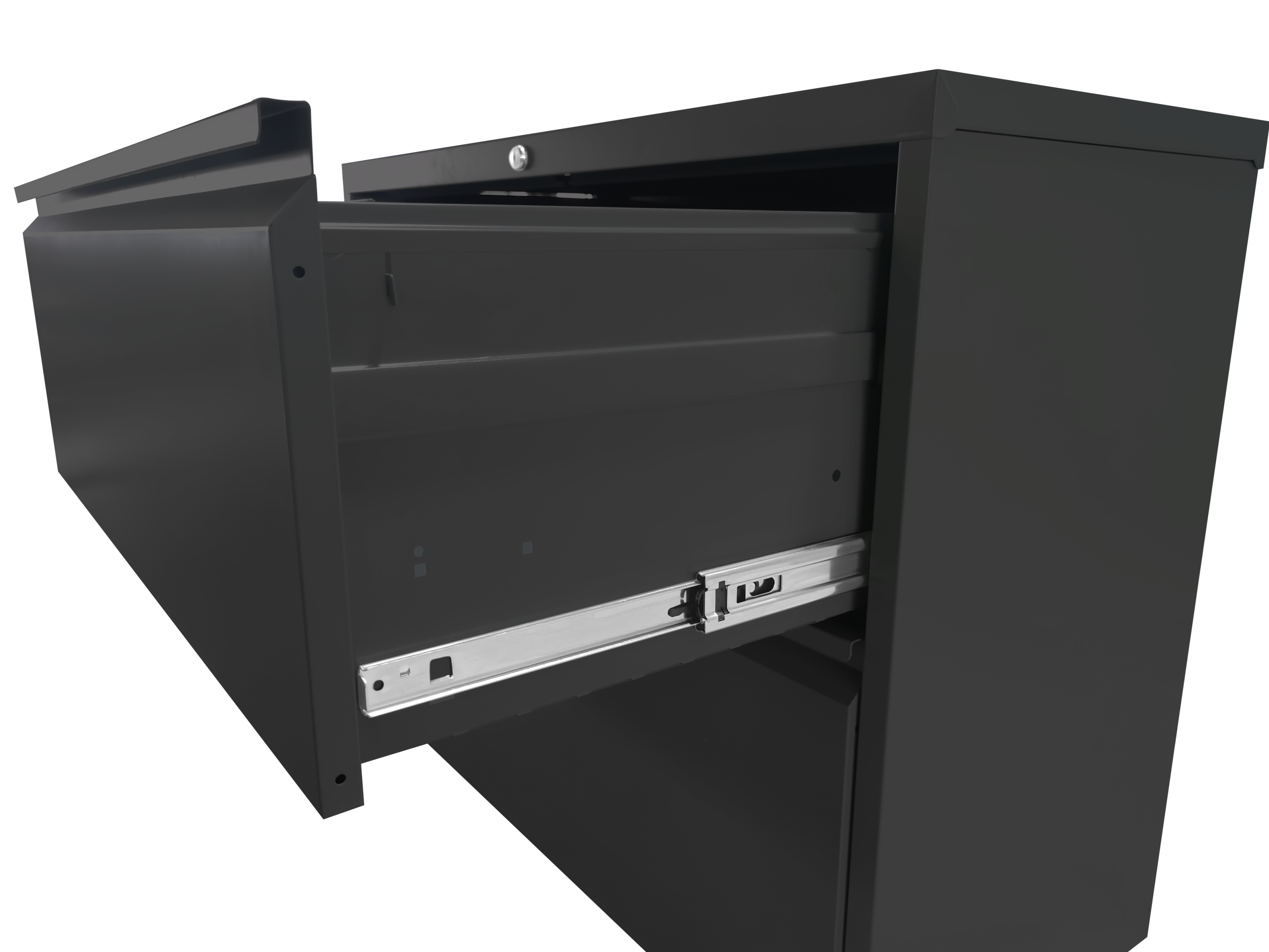 3 Drawer Metal Vertical File Cabinet with Lock Office Home Steel Vertical File Cabinet for A4 Legal/Letter Size - Abrihome