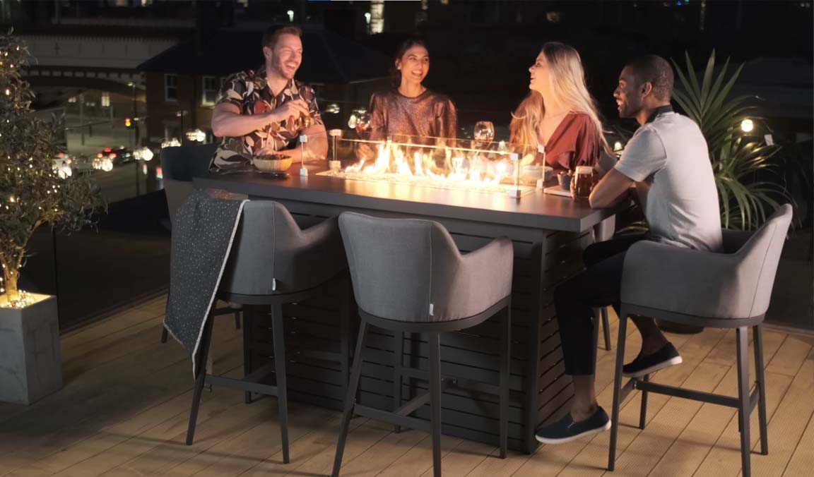 Igniting Warmth and Ambiance: The Allure of Outdoor Fire Pit Tables