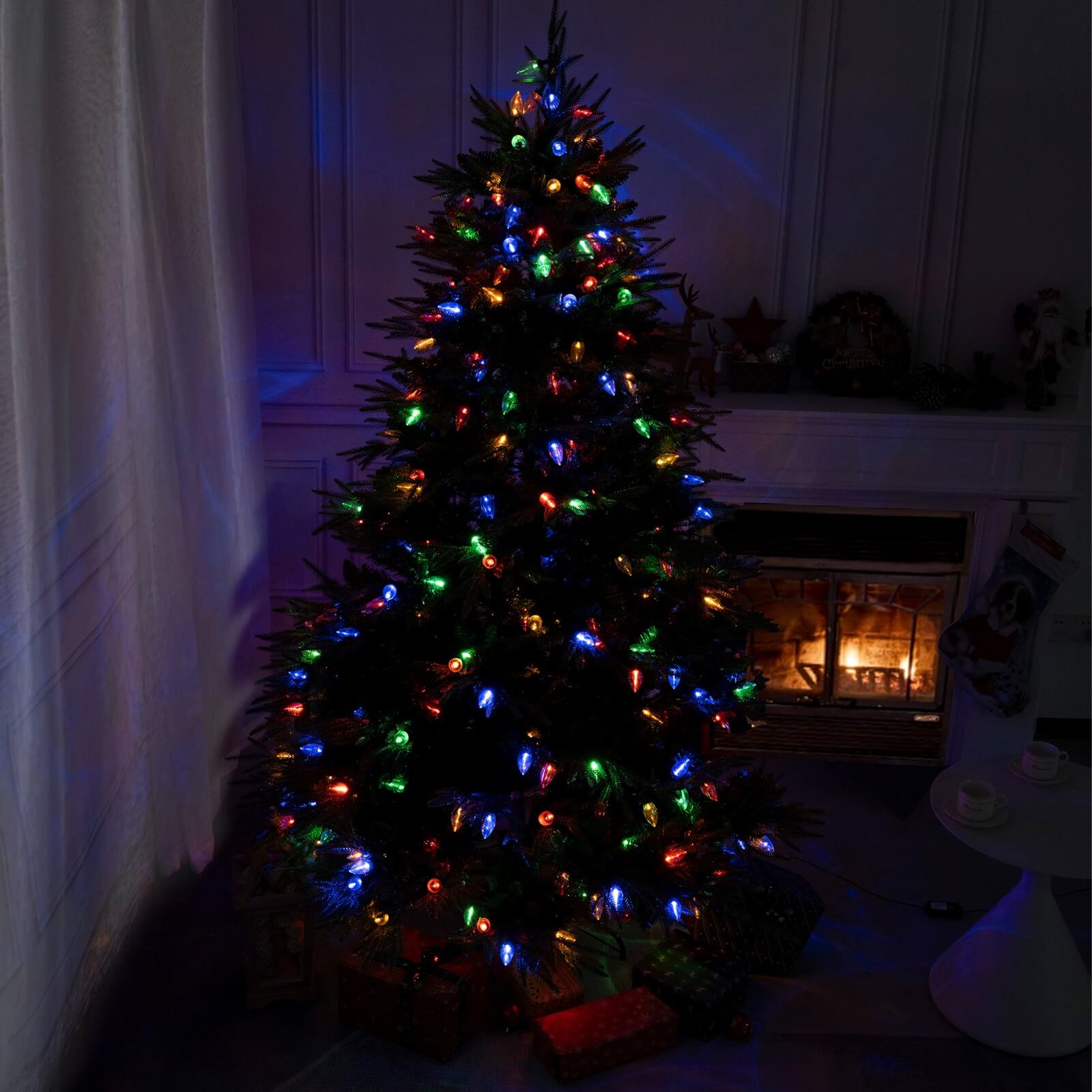 7FT Artificial Christmas Tree with Realistic PE PVC(PJT-2504-7FT)