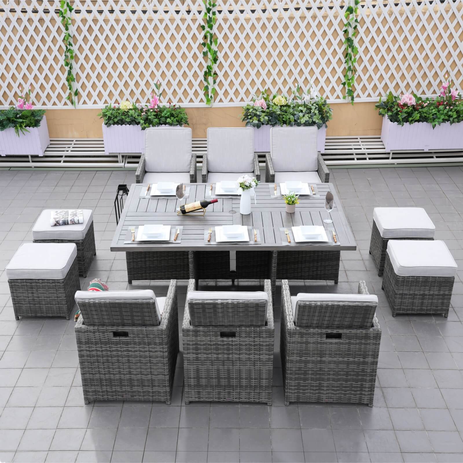 6-Seat Rectangular OutdoorDining Table—Table Only(PAD-3234-TA)