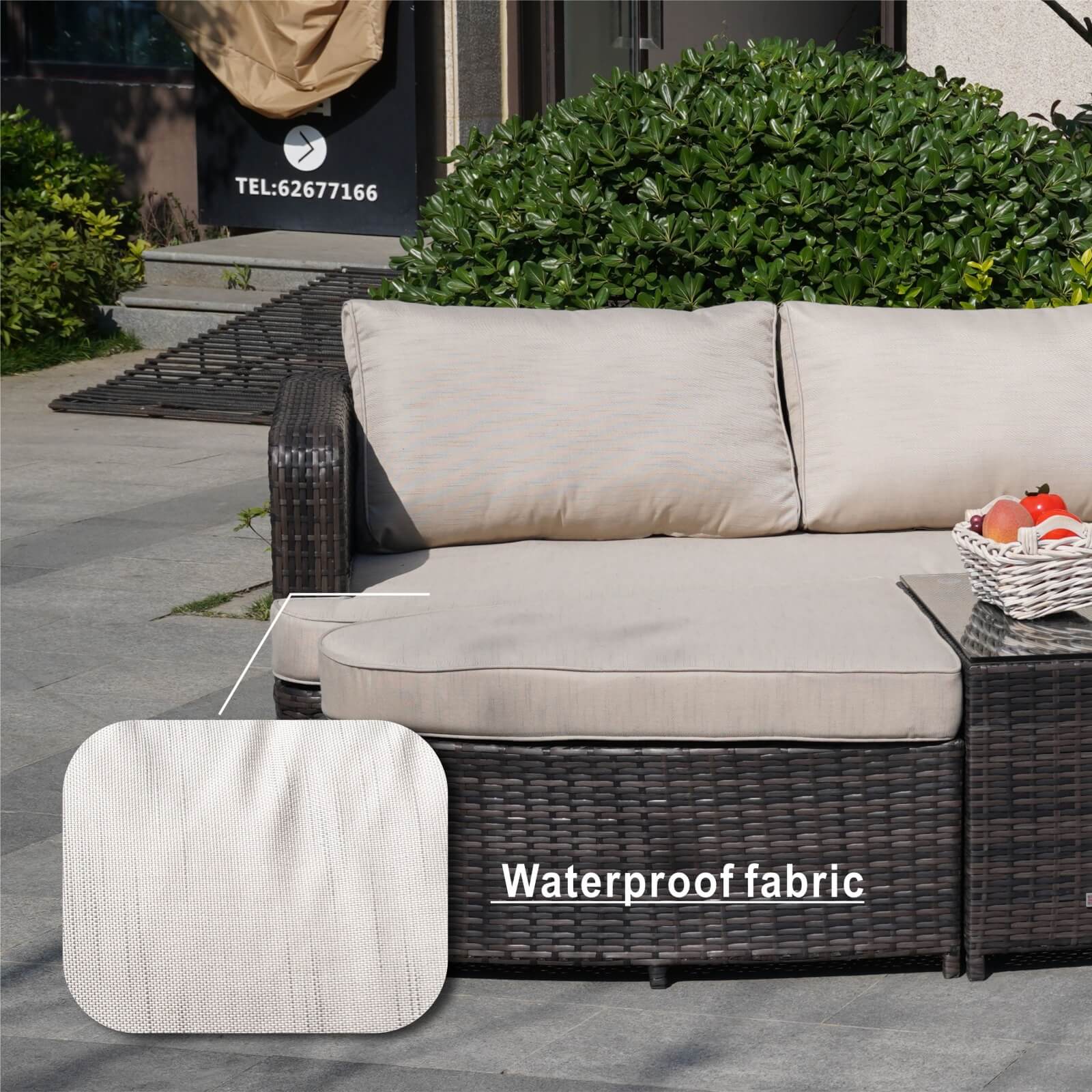 Luxury Outdoor Daybed with Cushions (PAL-1202)