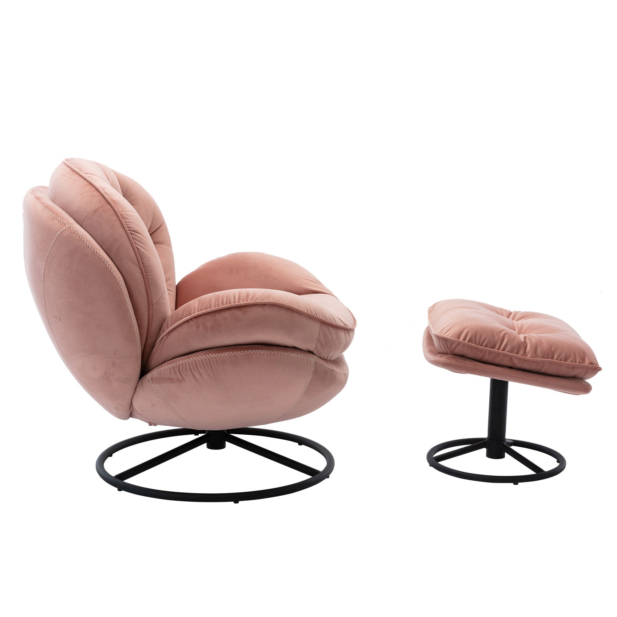Accent chair  TV Chair  Living room Chair Pink sofa with Ottoman