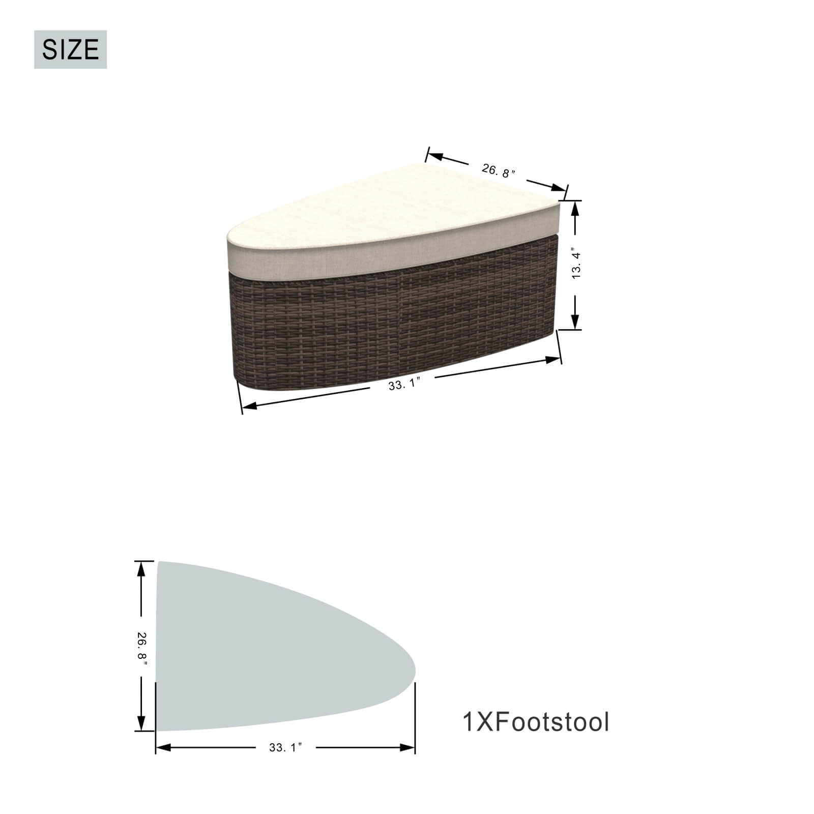 Luxury Outdoor Daybed with Cushions (PAL-1202)