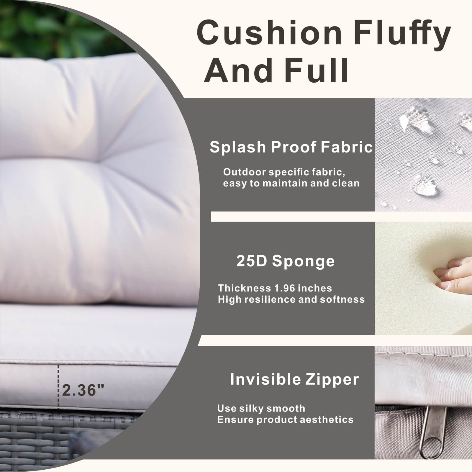 7-Seat Patio Sofa Set with Built-in Storage Boxes (PAS-1503-SET)