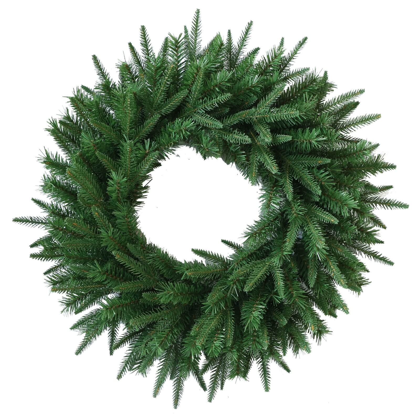 Festive Green Christmas Wreath with Optional LED Lights(PJW-2512)