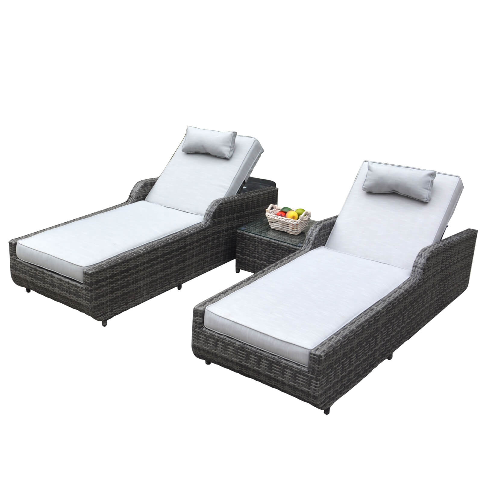 Outdoor Wicker Reclining Chaise Lounge(PAL-1127B)