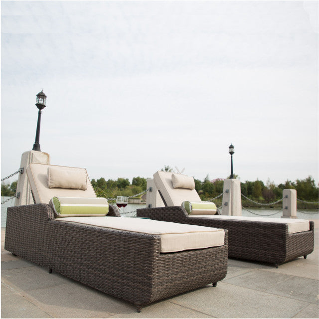Abrihome Chaise Lounge with Armrest (PAL-1127B)