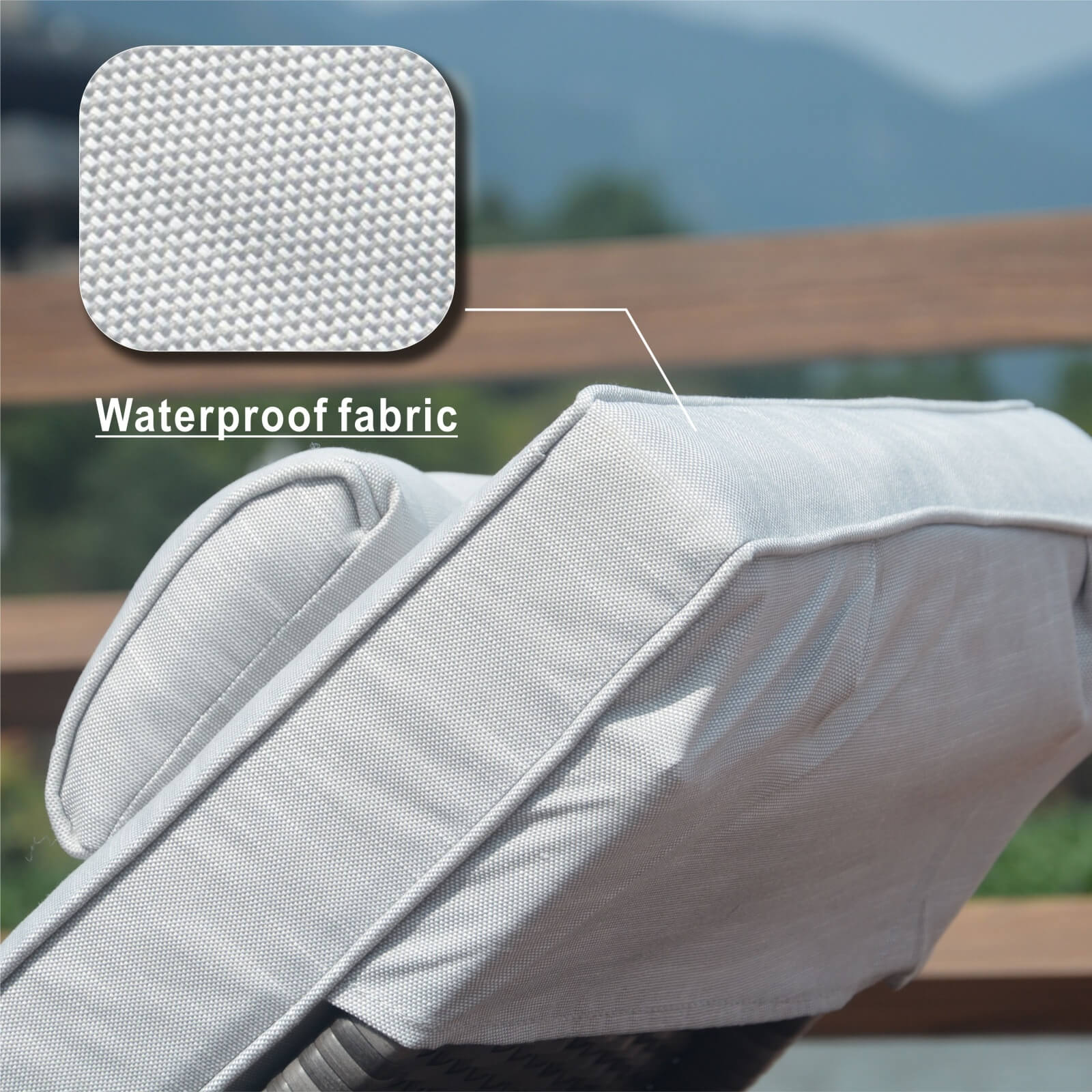 Outdoor Wicker Reclining Chaise Lounge(PAL-1127B)