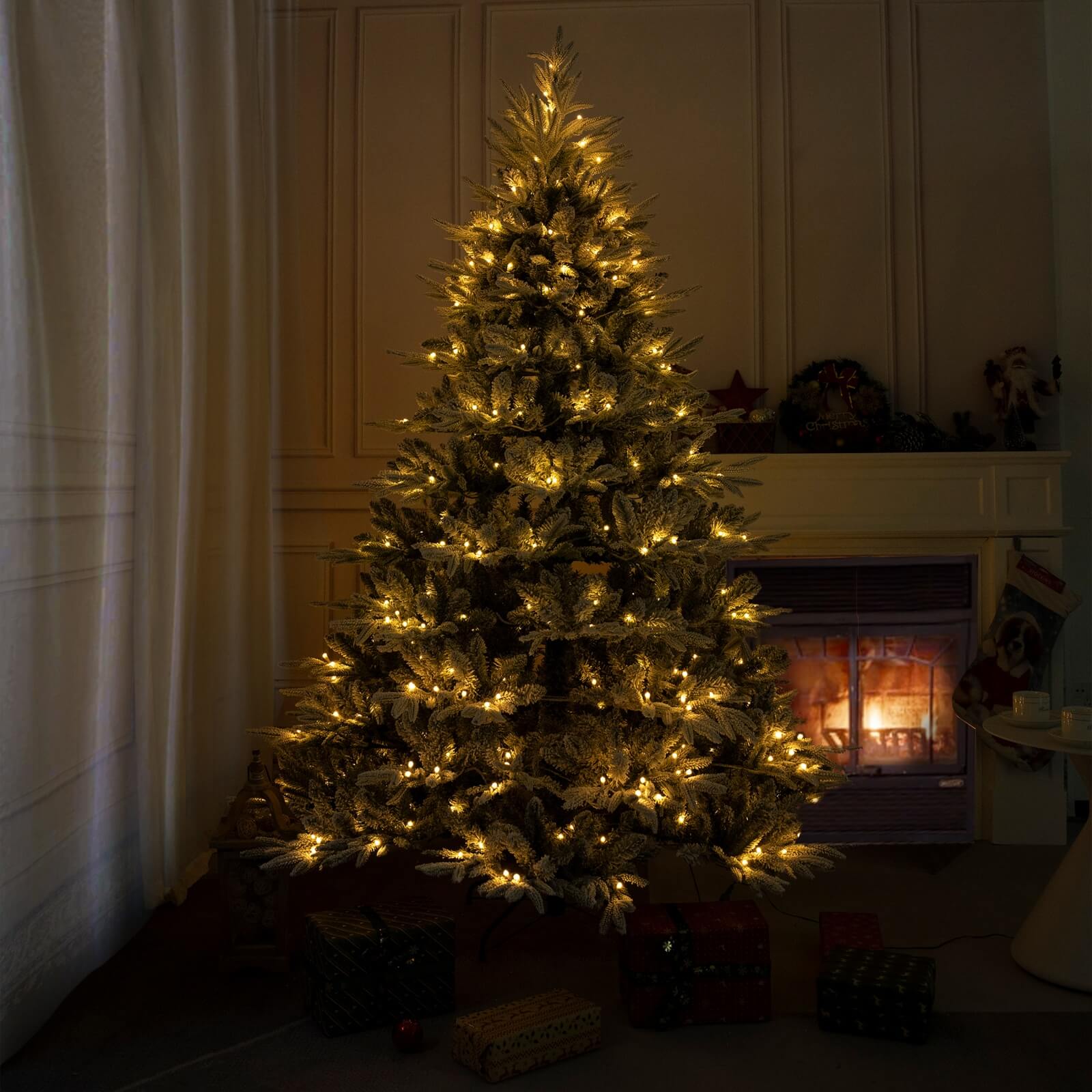 6FT Realistic Snow-Flocked Christmas Tree(PJT-2506-6FT)
