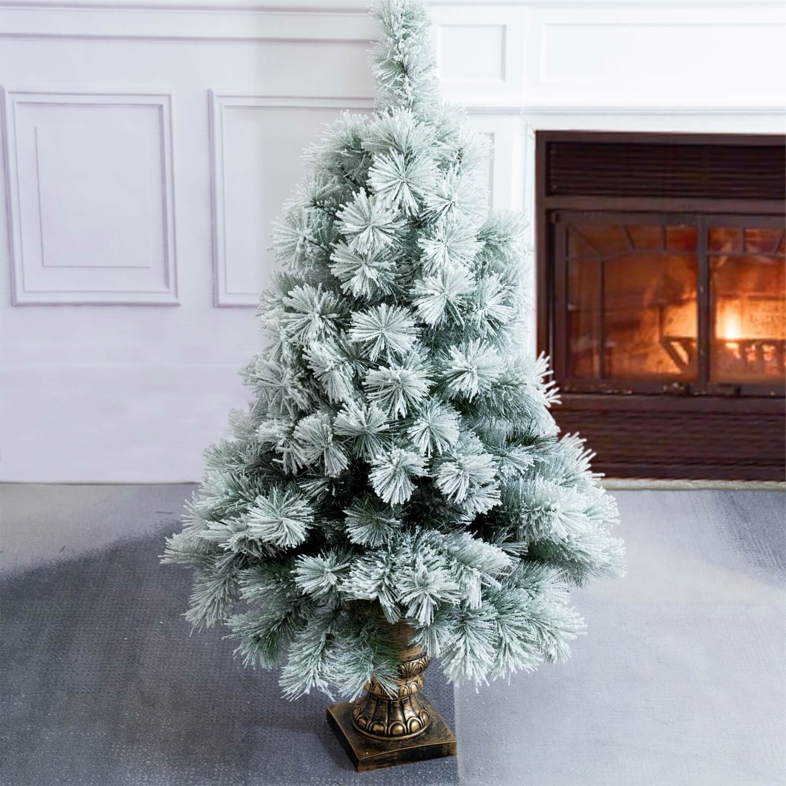 4FT Snow-Flocked Mini Christmas Tree(PJT-2508)