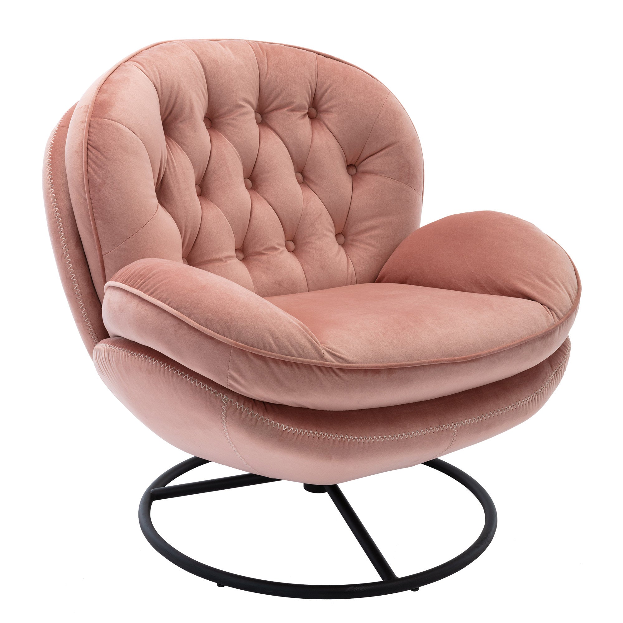 Accent chair  TV Chair  Living room Chair Pink sofa with Ottoman
