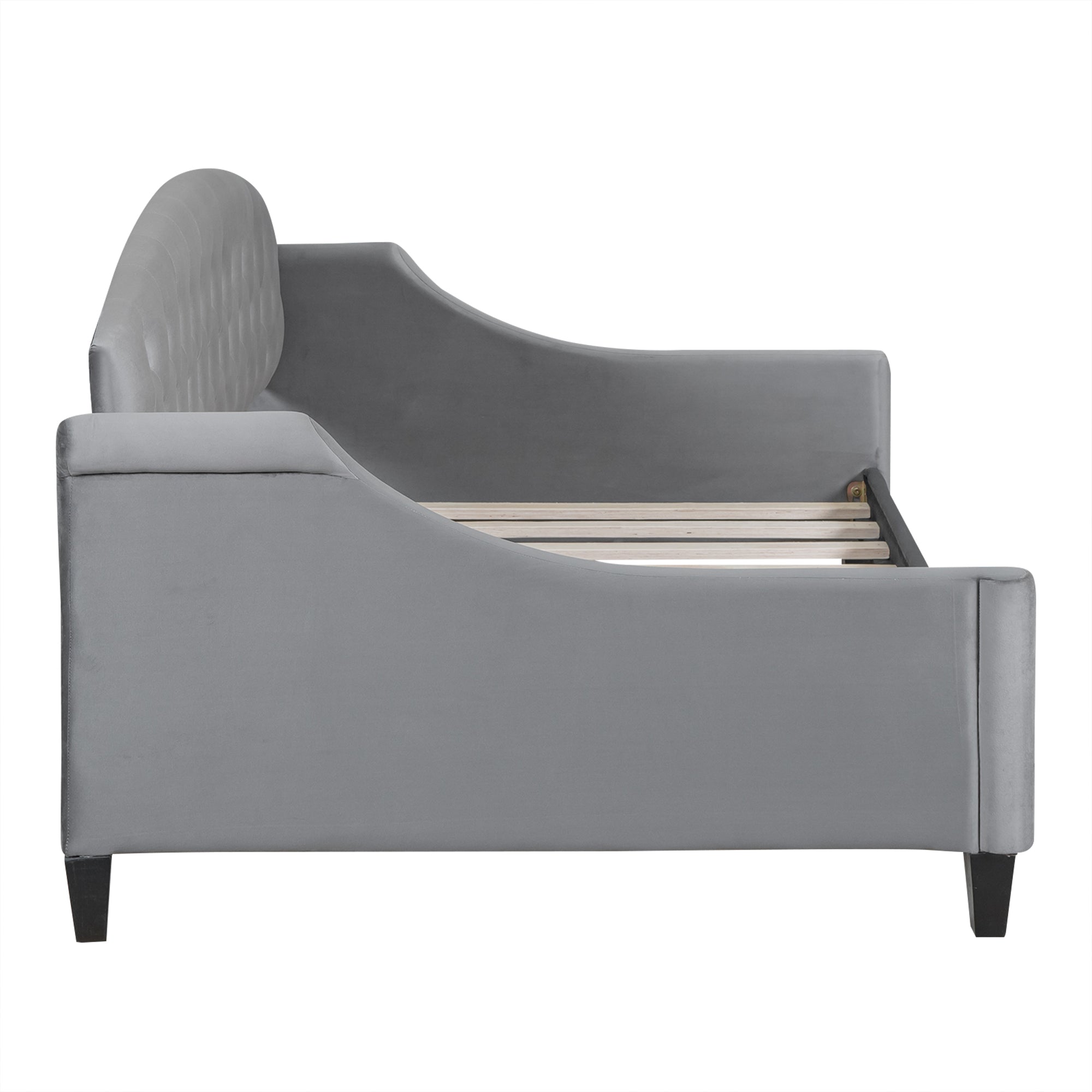 Modern Luxury Tufted Button Daybed,Twin,Gray