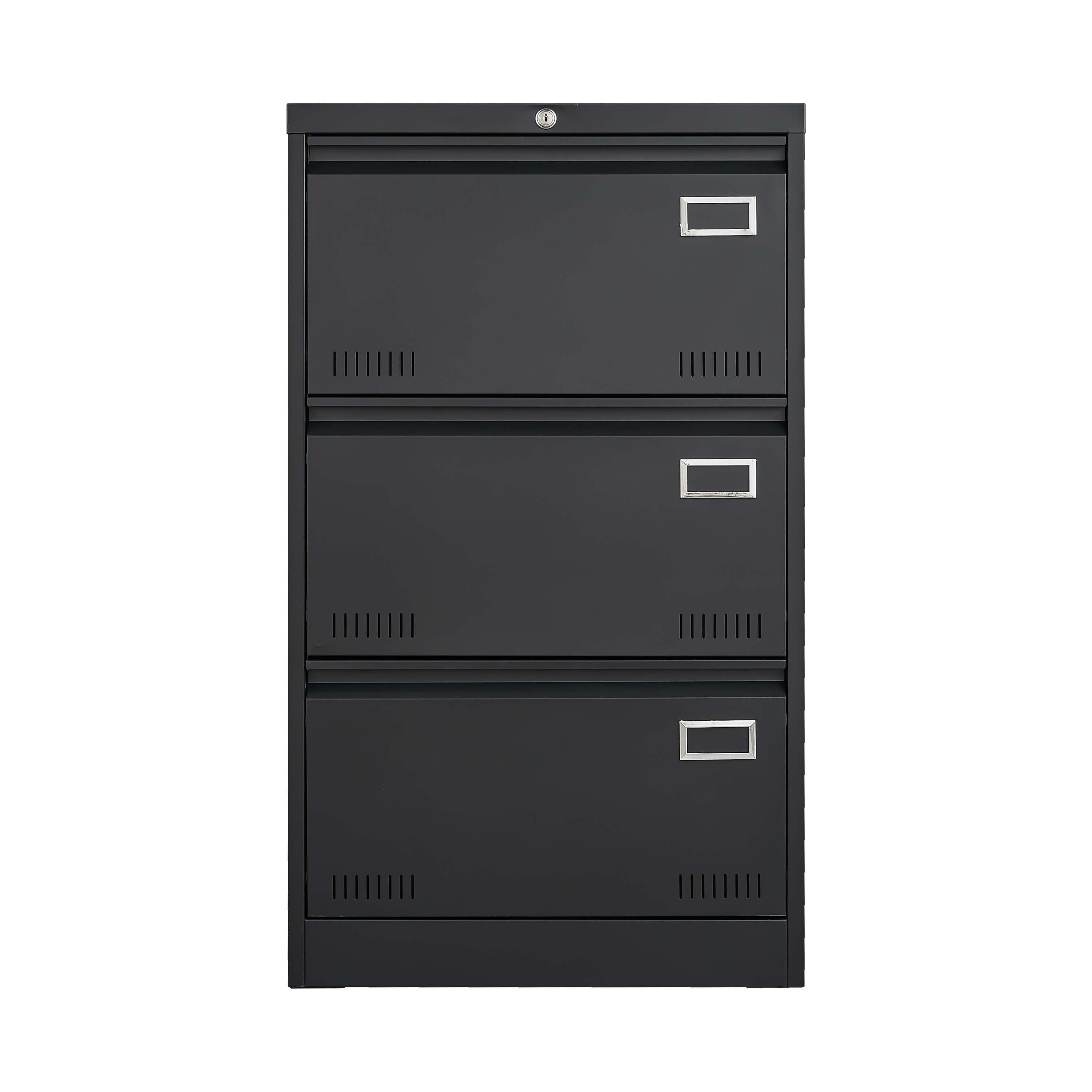 Filing Cabinet Lateral File Cabinet 3 Drawer, Blcak Locking Metal File Cabinets Three Drawer, Office Filing Cabinet with Lock Drawers for Home Office/Legal/Letter/A4/F4