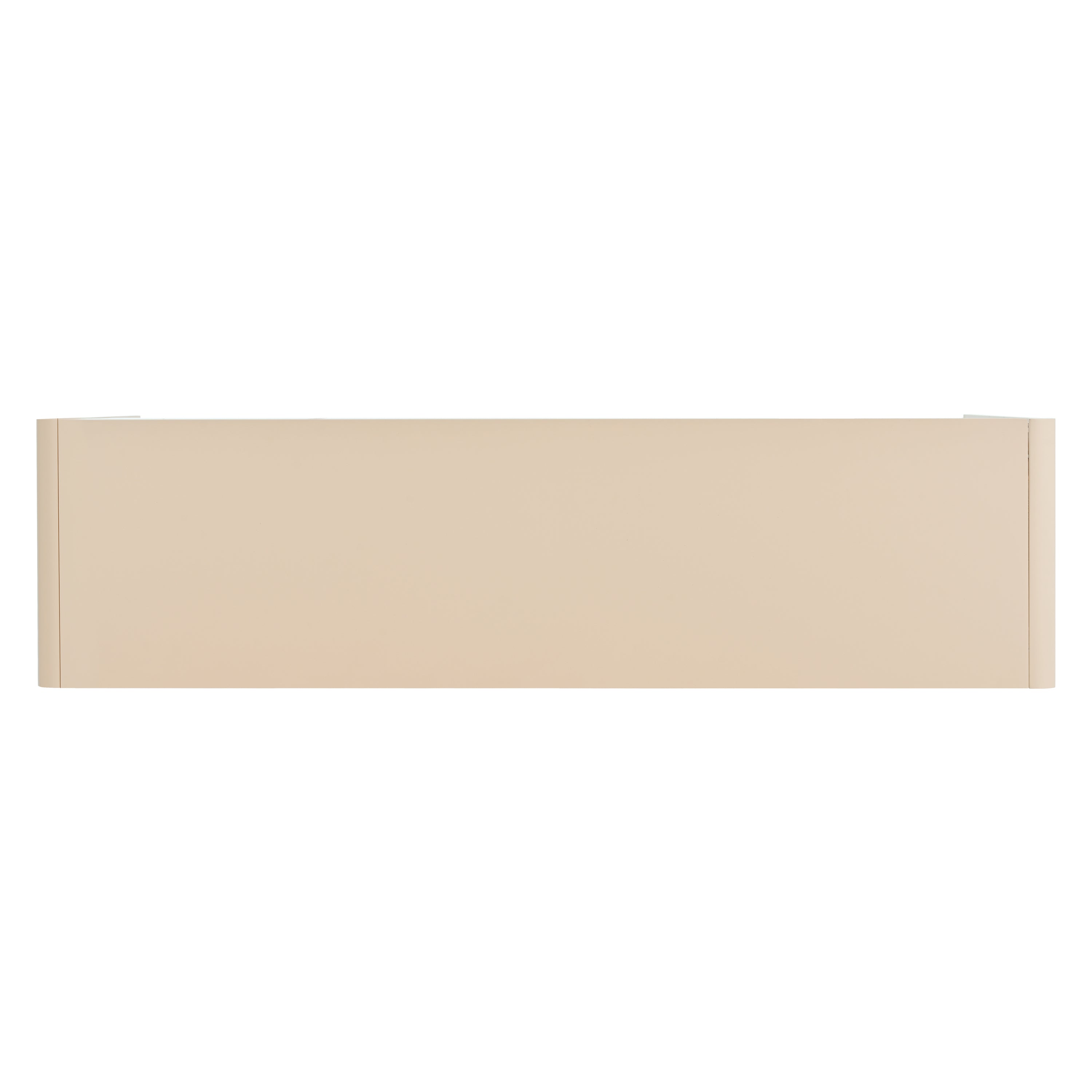 TREXM Minimalist Style 60"L Large Storage Space Sideboard with 4 Doors and Rebound Device for Living Room and Entryway (Apricot Cream)