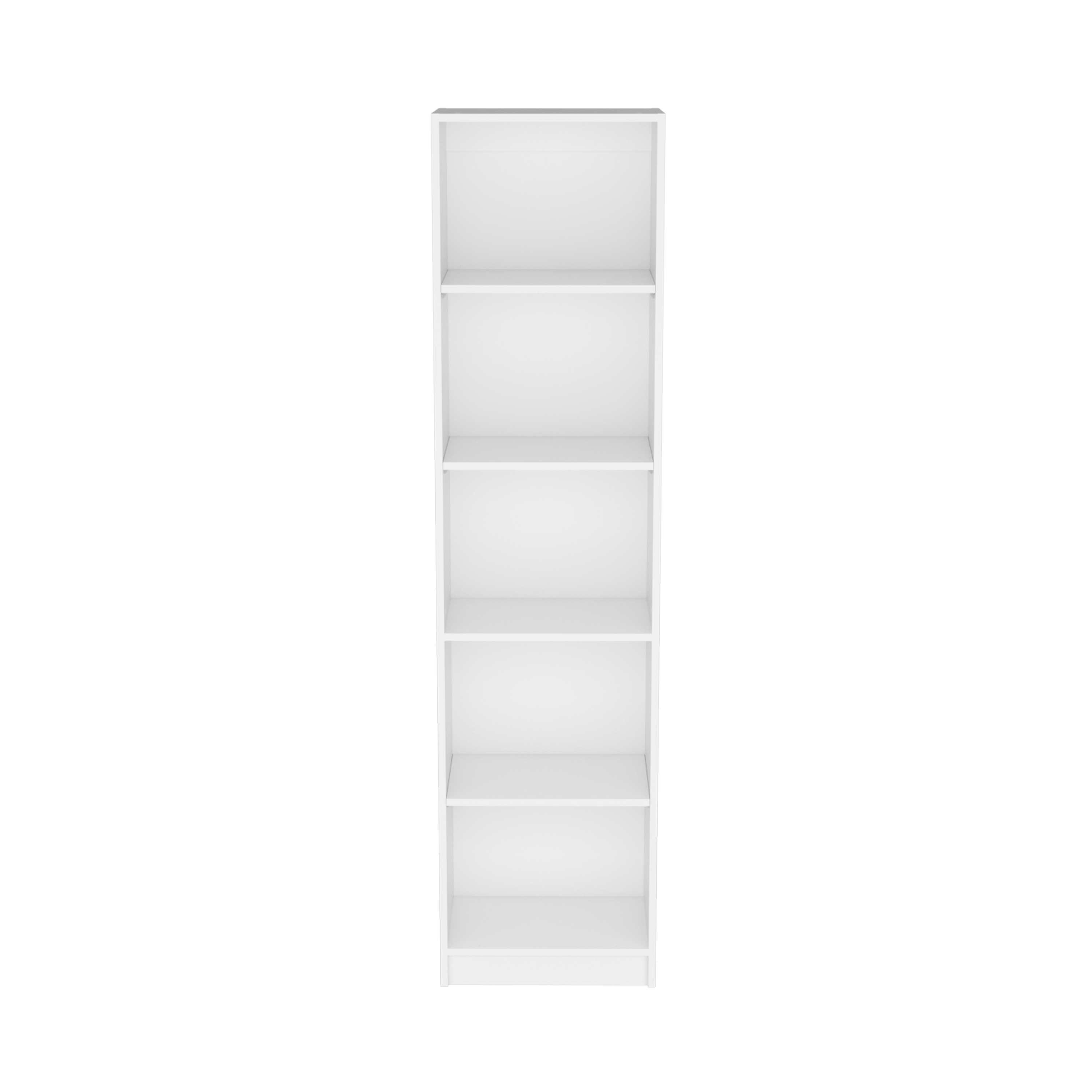 Vinton XS Bookcase Compact Bookshelf with Multiple Shelves, White