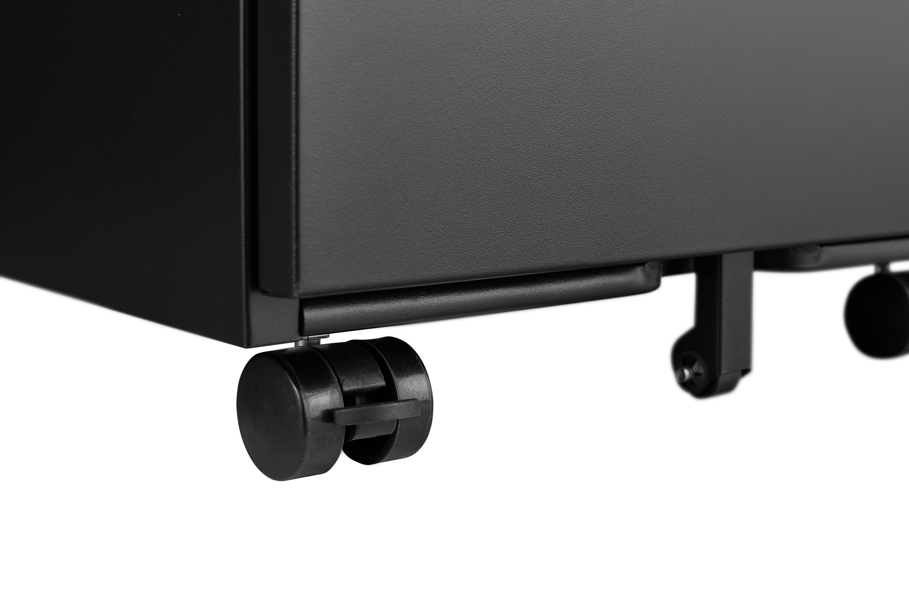 2 Drawer File Cabinet with Lock, Metal Under Desk Rolling Filing Cabinet fits Letter/Legal/A4 Size for Home Office, Mobile Filing Cabinet, Assemble Required, Black