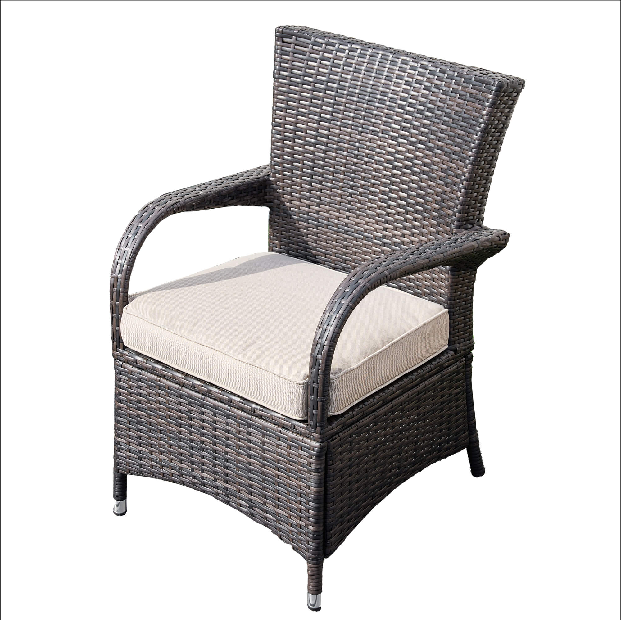 7-Piece Outdoor Round PE Wicker Dining Set(PAD-1711+1122)