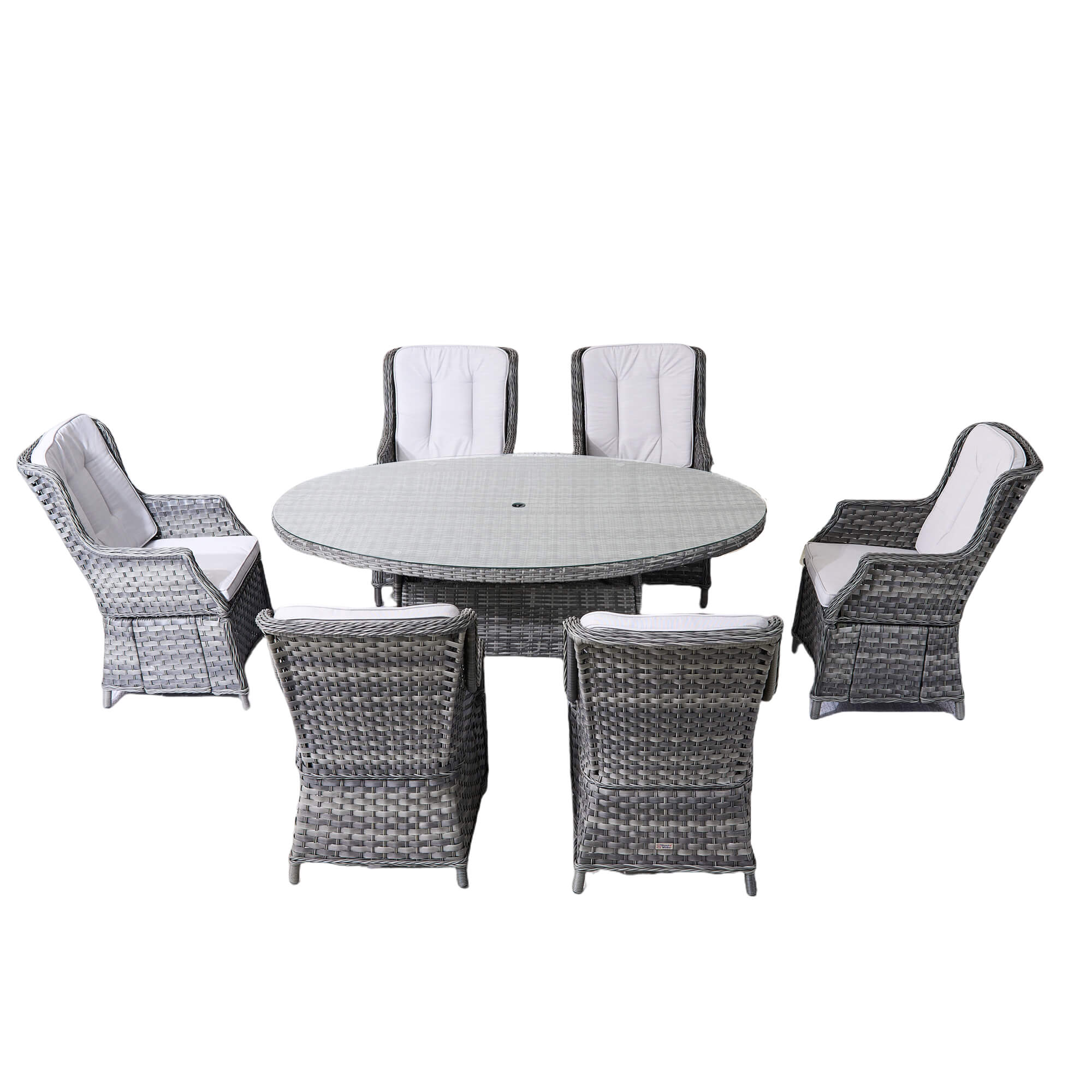 7-Piece Outdoor Dining Set with Oval Table(PAD-1713+010)
