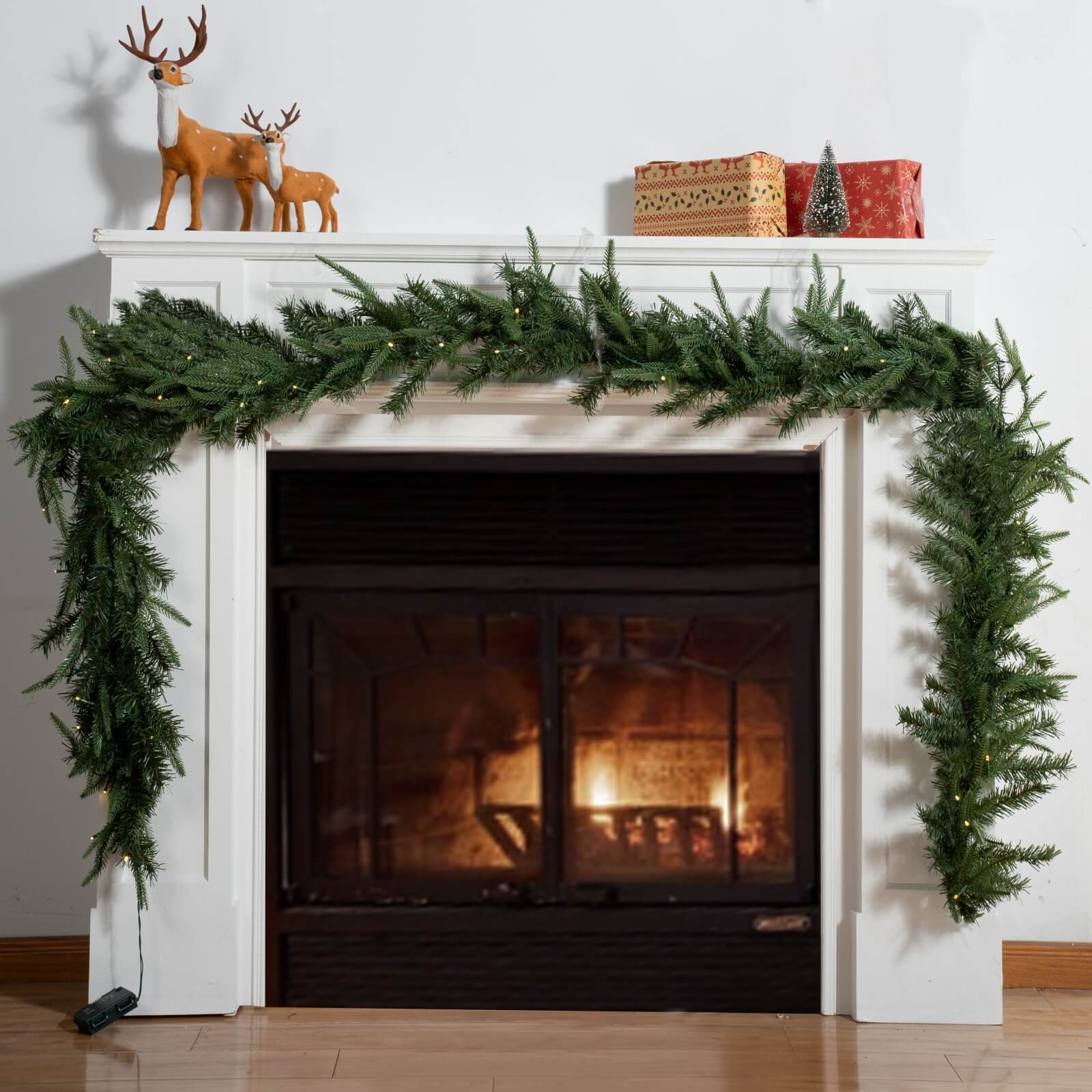 Pine Needle Garland with Optional Warm White LED Lights(PJG-2513)