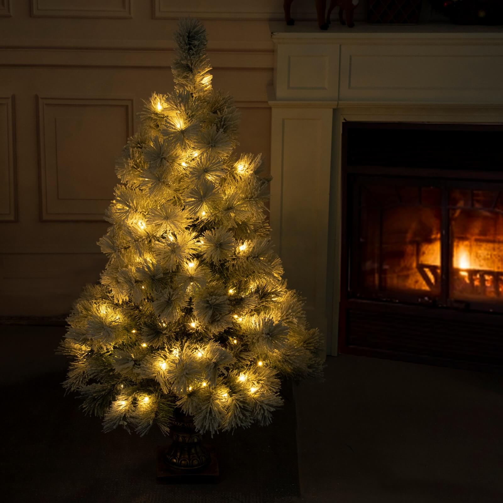 4FT Snow-Flocked Mini Christmas Tree(PJT-2508)