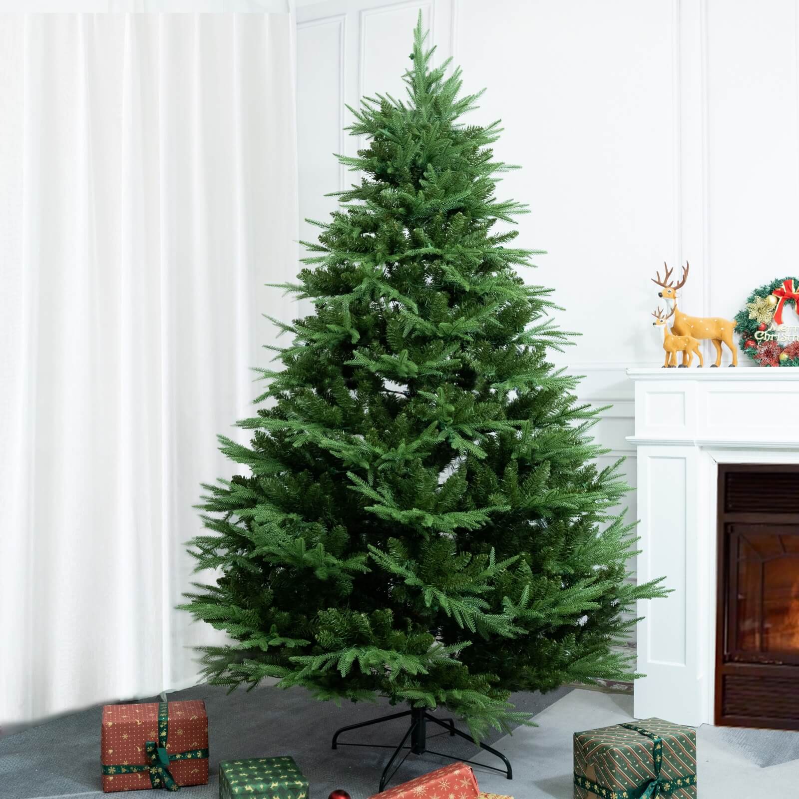 7FT Artificial Christmas Tree with Realistic PE PVC(PJT-2504-7FT)