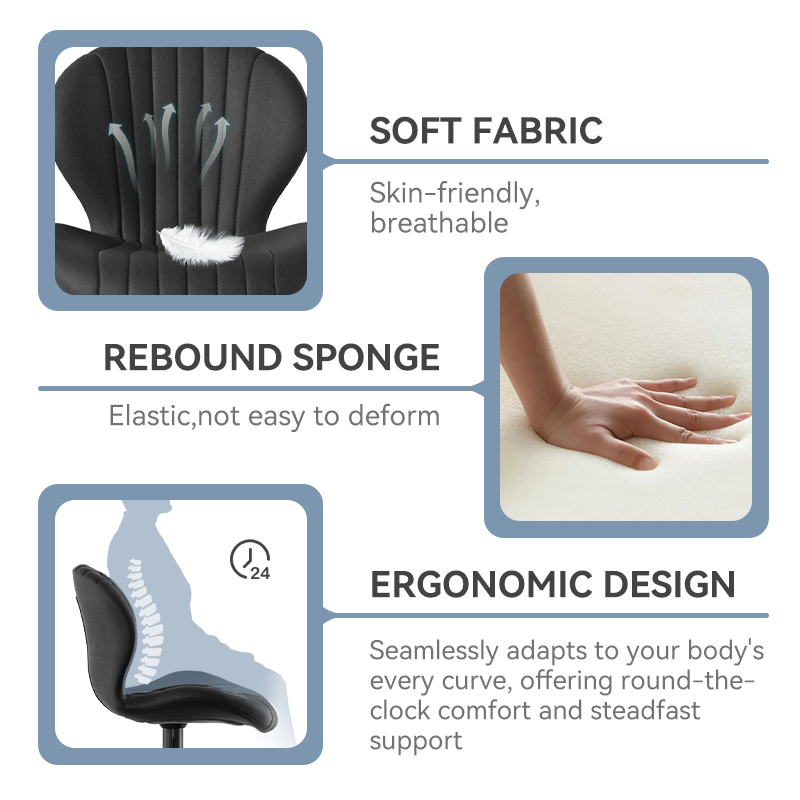 Ergonomic Bar Stool with 360° Swivel, Supports up to 120Kg, Adjustable Height, Footrest, Multiple Colors, Comfortable Design