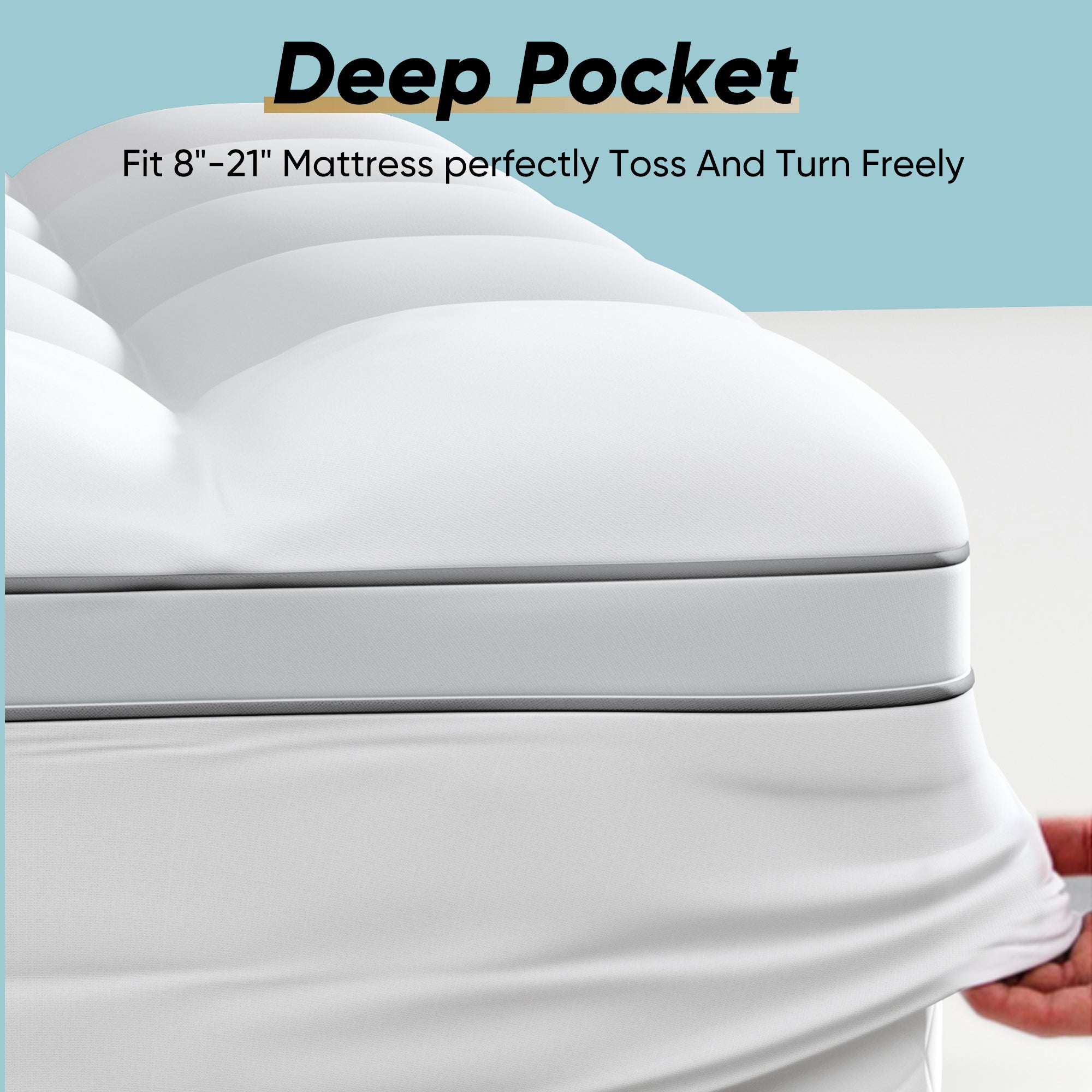 High-Elastic 4-Inch Thick White Mattress – Soft, Comfortable, and Stylish Design for Superior Comfort