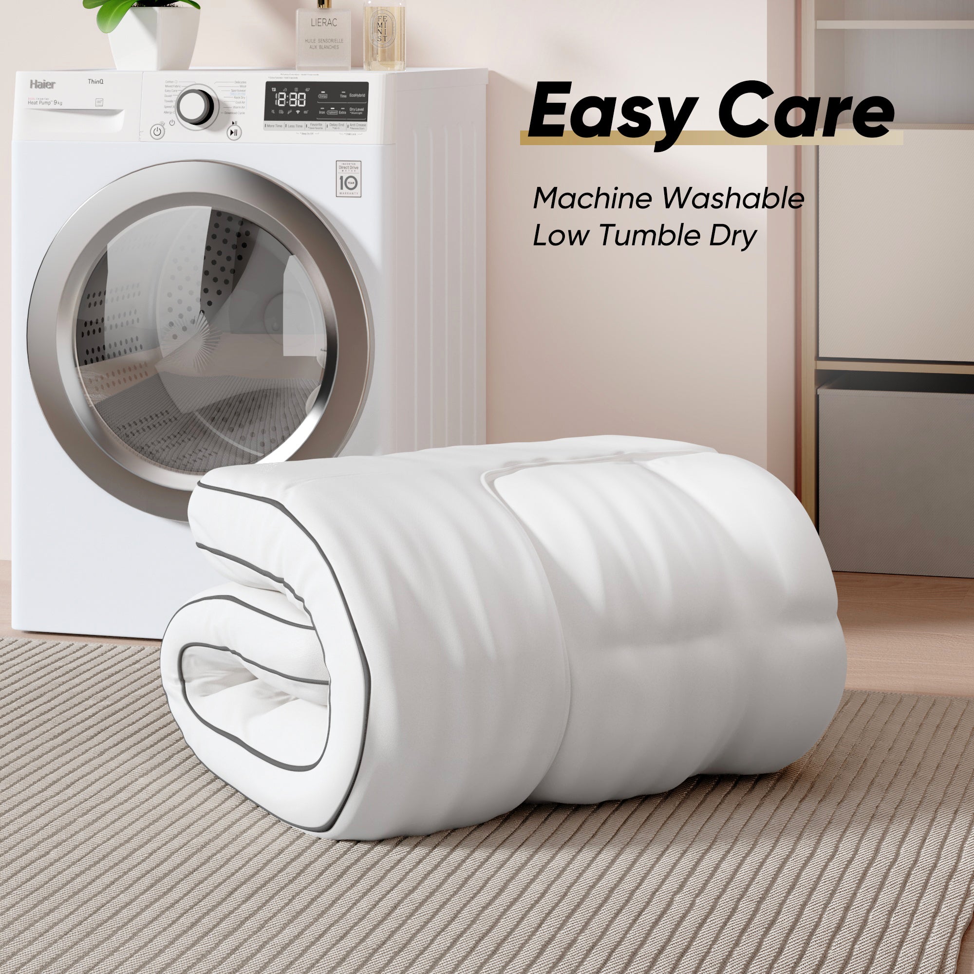 High-Elastic 4-Inch Thick White Mattress – Soft, Comfortable, and Stylish Design for Superior Comfort