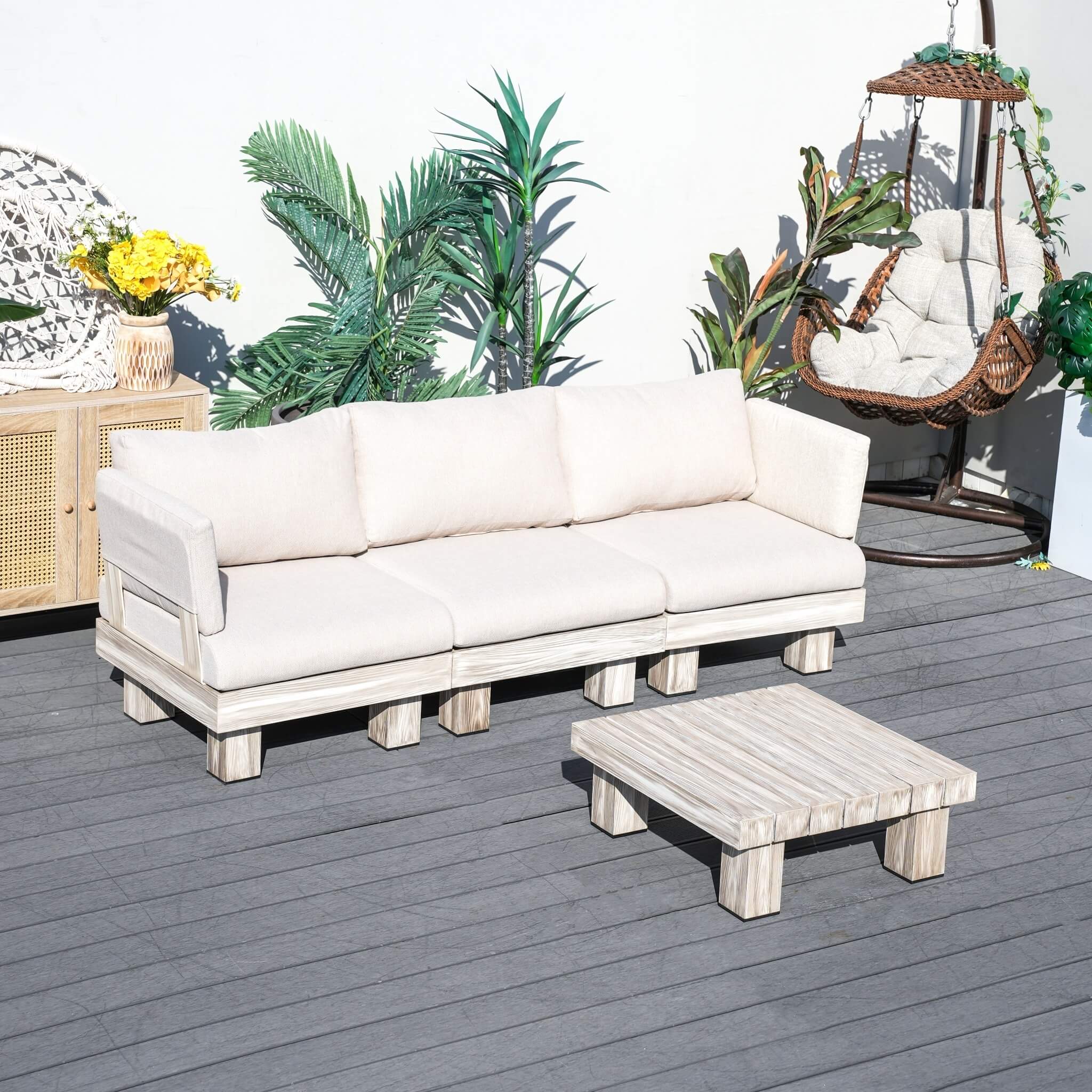 3-Seat Outdoor Patio Sofa Set (PAS-2510-3S-SET)