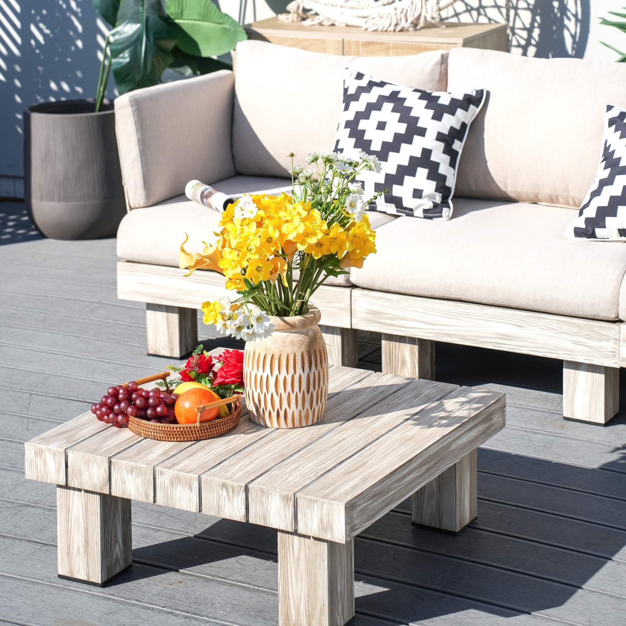 3-Seat Outdoor Patio Sofa Set (PAS-2510-3S-SET)