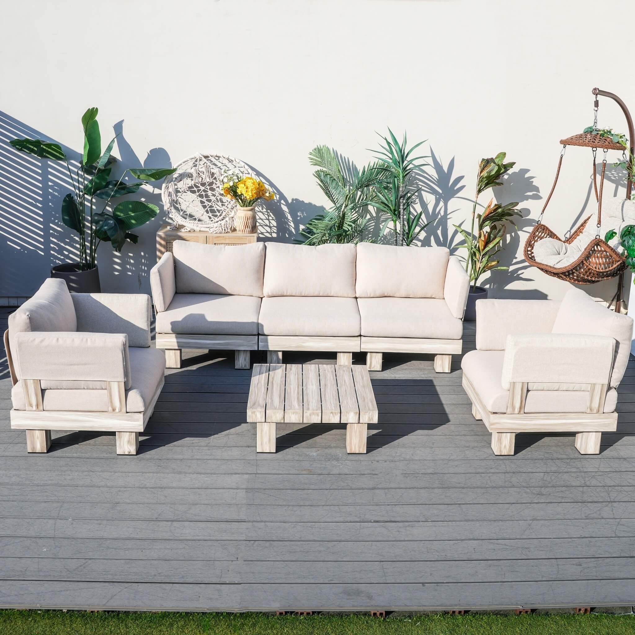 5-Seat Outdoor Patio Sofa Set (PAS-2510-5S-SET)
