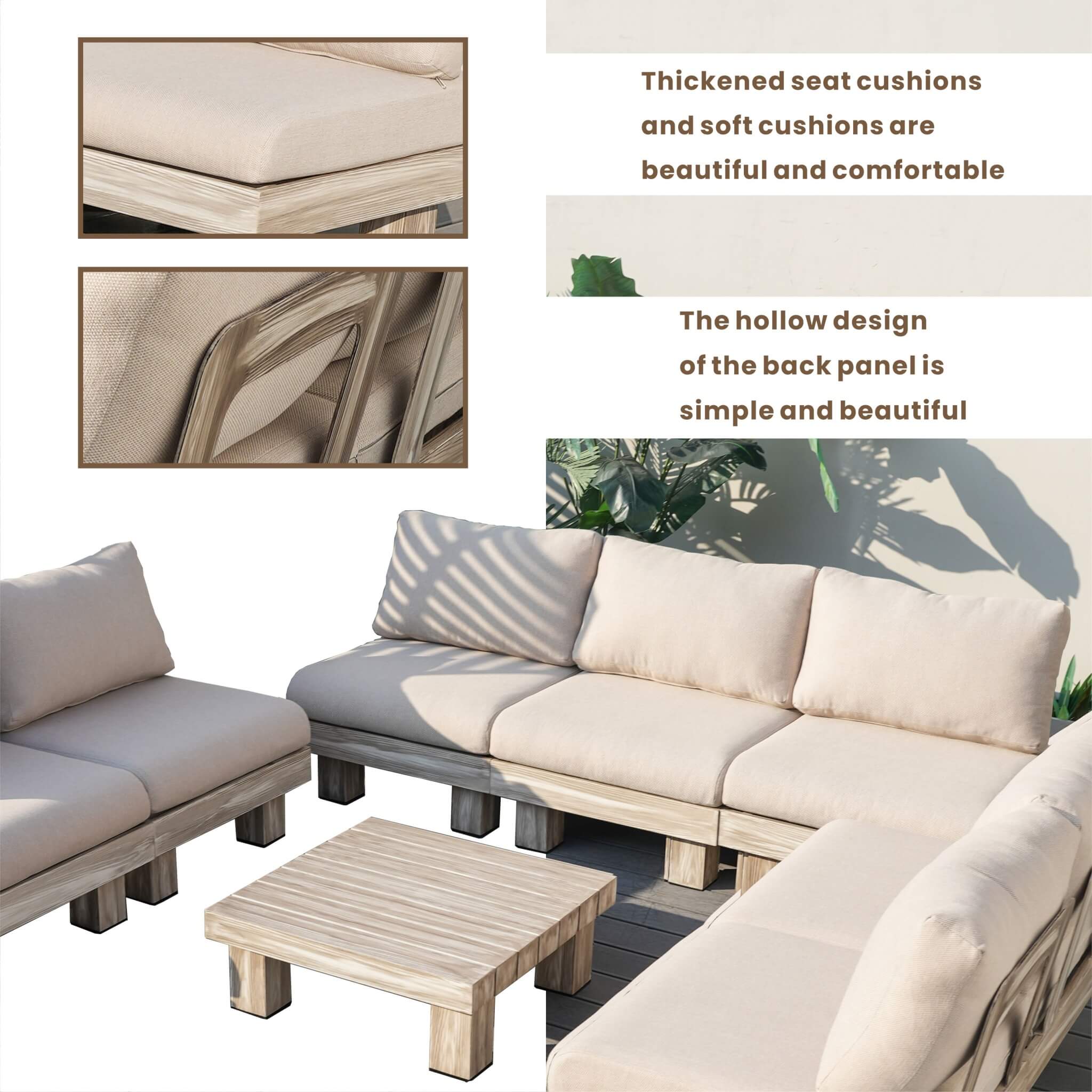 L3 Outdoor Sectional Sofa Set  (PAS-2510-L3-SET)
