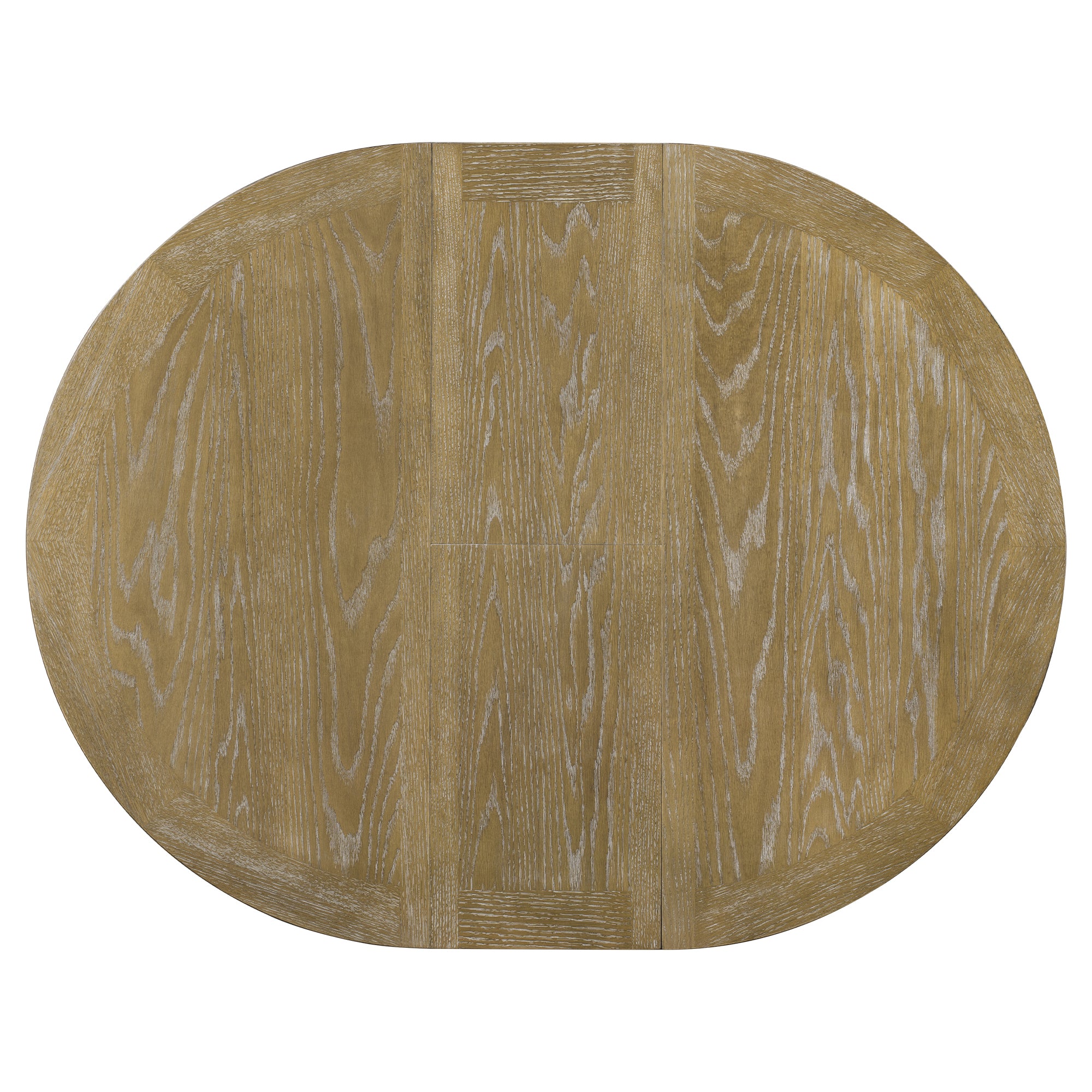 TREXM Retro Functional Extendable Dining Table with a 12" Leaf for Dining Room and Living Room (Natural Wood Wash)