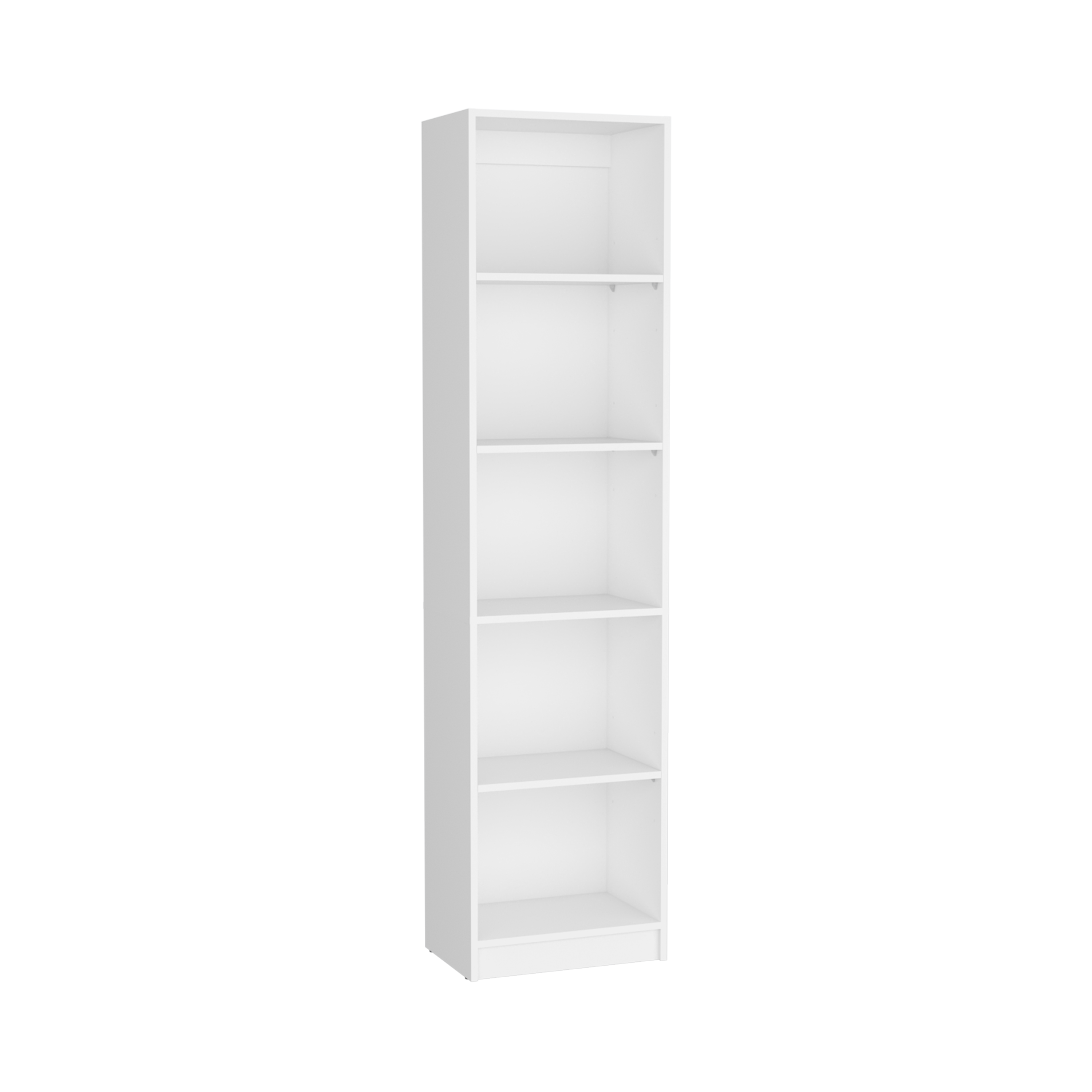 Vinton XS Bookcase Compact Bookshelf with Multiple Shelves, White