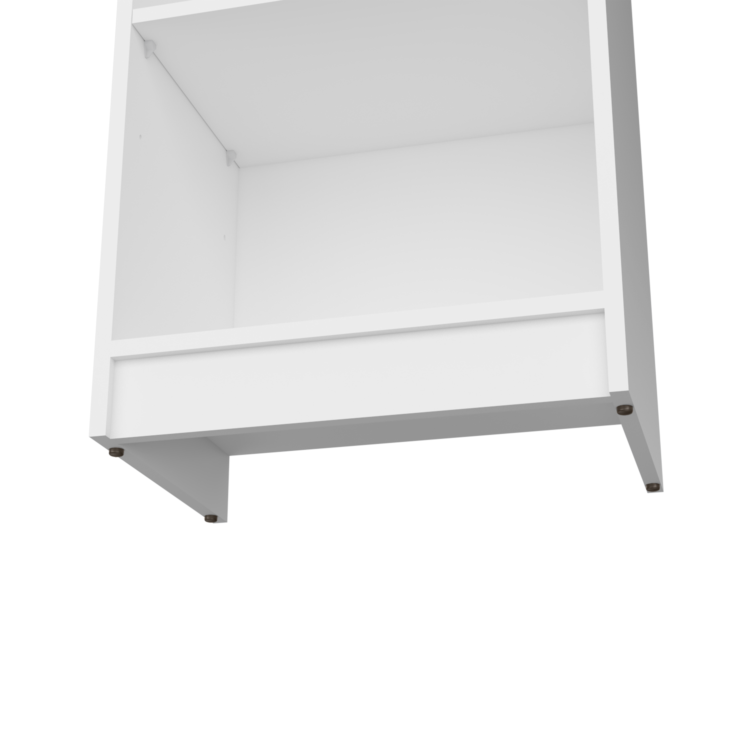 Vinton XS Bookcase Compact Bookshelf with Multiple Shelves, White