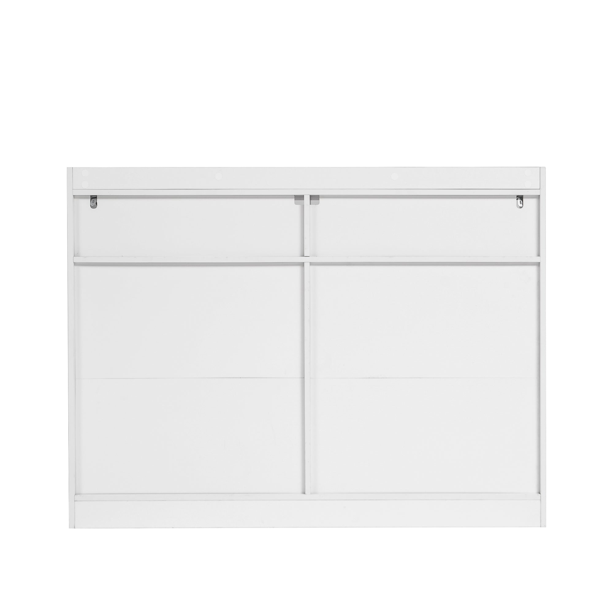 6 Drawer Dresser, White Dresser for Bedroom with LED Lights, Modern Dressers & Chests of Drawers with Sturdy Frame for Living Room, Entryway, Hallway