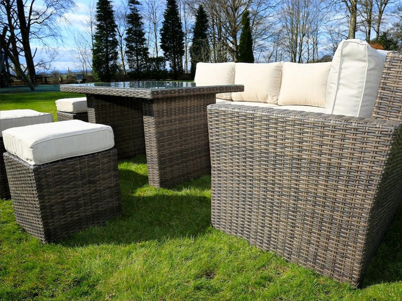 Abrihome Deluxe 8 Piece Deep Seating Group with Cushion (PAS-1403)