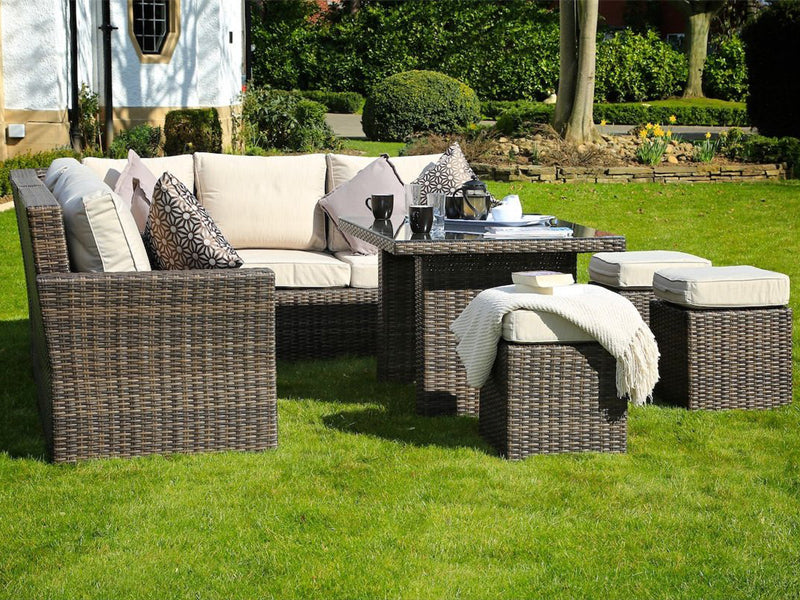 Abrihome Deluxe 8 Piece Deep Seating Group with Cushion (PAS-1403)